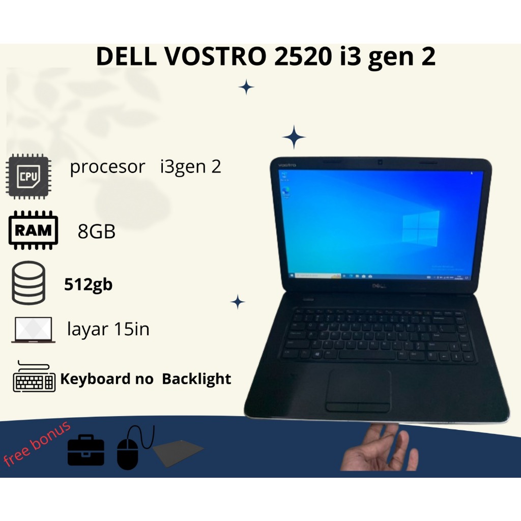 DELL VOSTRO 15-3568 i3 2520 15 i5 gen 7 3560 i7 gen 3 3700 i5 gen 5