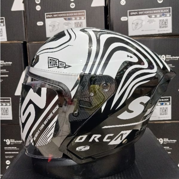 HELM RSV ORCA Wintail VORTEX Black White