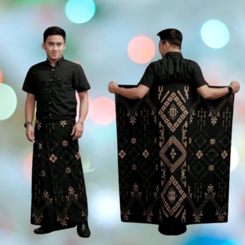 sarung santri/sarung batik pekalongan/sarung goyor/sarung hitam halus lembut