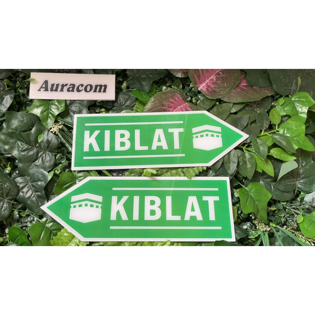 Akrilik Arah Kiblat Akrilik Petunjuk Arah Sholat SIGN AKRILIK PENUNJUK ARAH KIBLAT