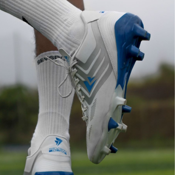 SEPATU BOLA SEVSPO TIKI TAKA NEW IN SERIES WHITE BLUE ORIGINAL 100% BISA COD