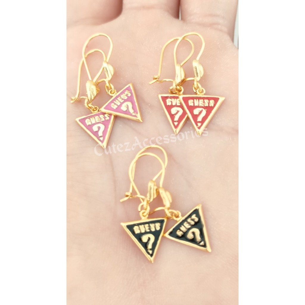 Anting Dewasa "GUESS" 1 Gram Emas Muda