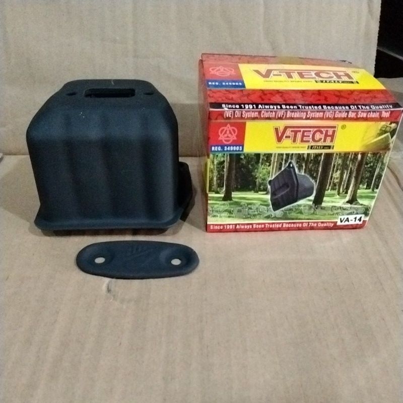 Knalpot Chainsaw Kecil Mesin Gergaji Kayu 2 Lobang