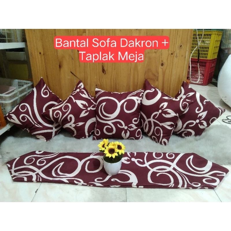 Bantal Sofa Set + Taplak Meja