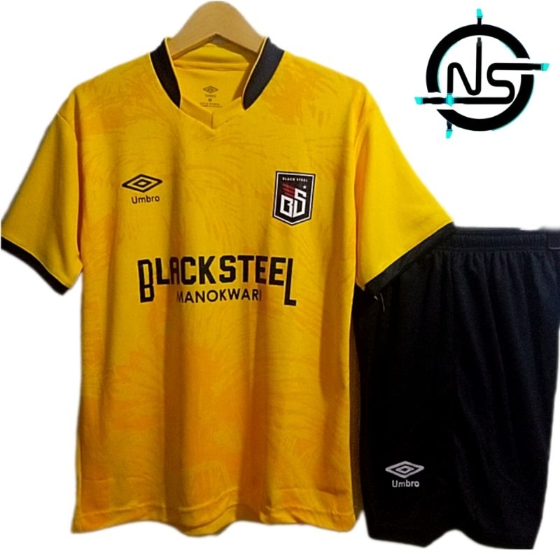 Jersey futsal Dewasa Jersey Manokwari Black steel