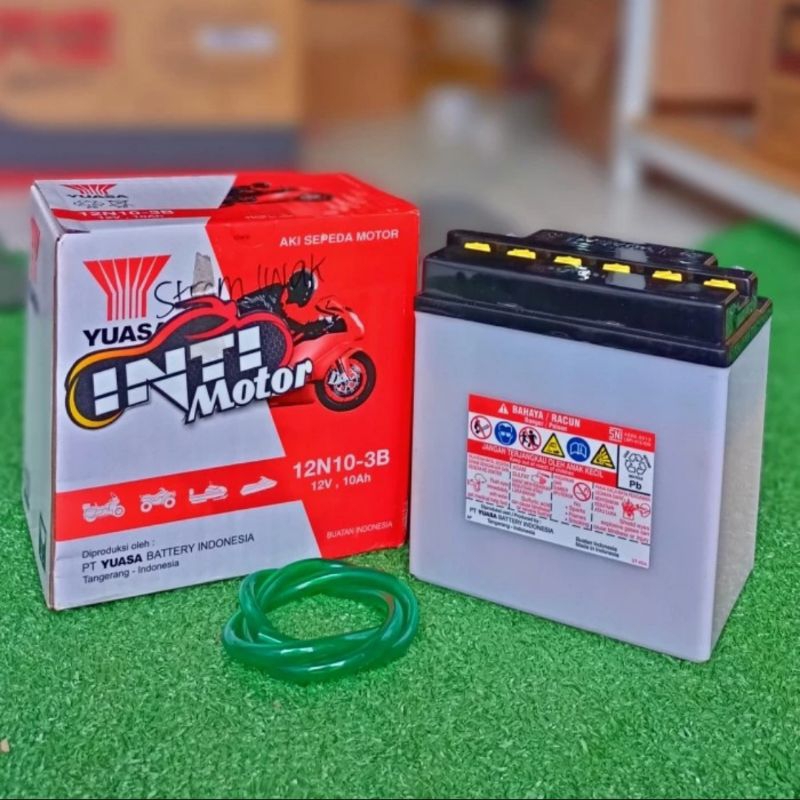 Aki Strom Merk Yuasa GS ASLI 100% Setrom 12N10-3B 12V 10 A