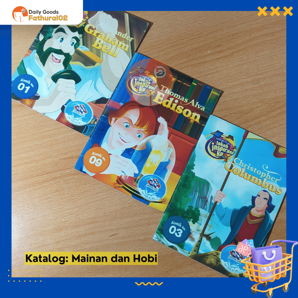 Buku Komik Anak Langka Serial Hadiah FRISIAN FLAG : TOKOH INSPIRASIKU (Elex Media Komputindo x Grame