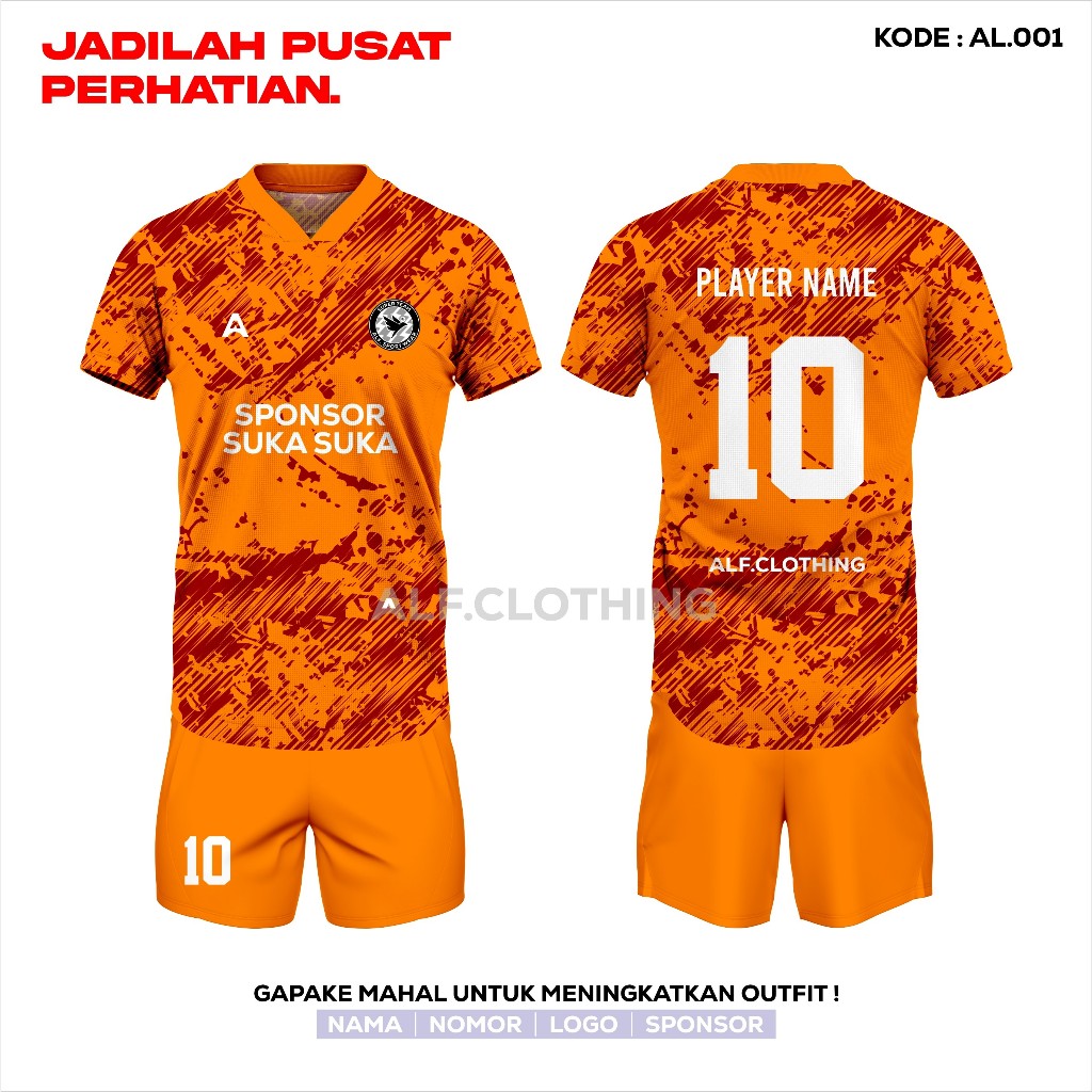 STELAN JERSEY FUTSAL DAN BOLA GRATIS NAMA