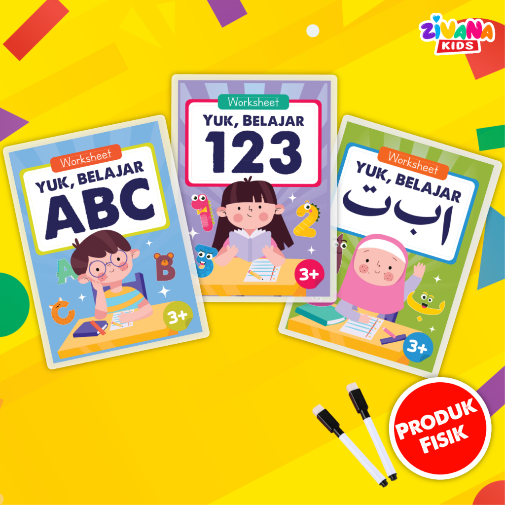 Activity Worksheet Anak 3 Tahun Buku Aktivitas Edukasi Menulis Huruf Angka Hijaiyah Wipe Clean Yuk B