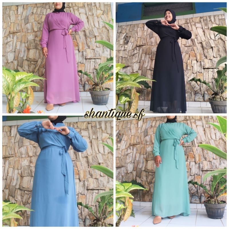 HYLA DRESS CERUTY BABYDOLL ARMANI PREMIUM//GAMIS REMAJA TERBARU//MIDI DRESS