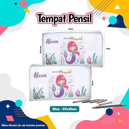 

Tempat pensil custom nama dan foto untuk souvenir