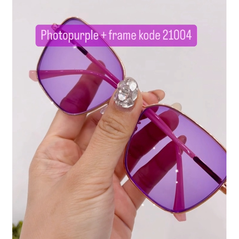 LENSA PHOTOPURPLE ANTI RADIASI BERUBAH UNGU DI MATAHARI