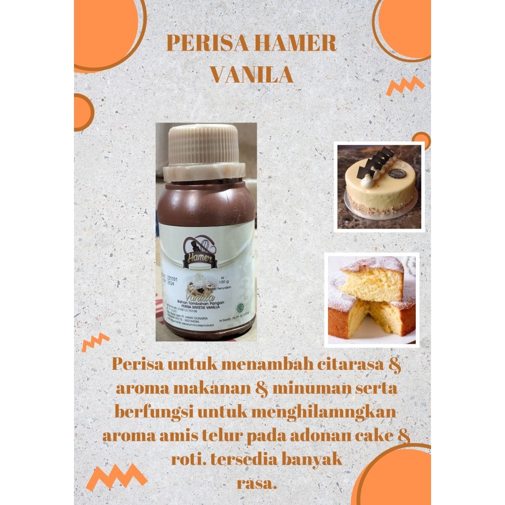 

Hamer Perisa Vanila 100 gram