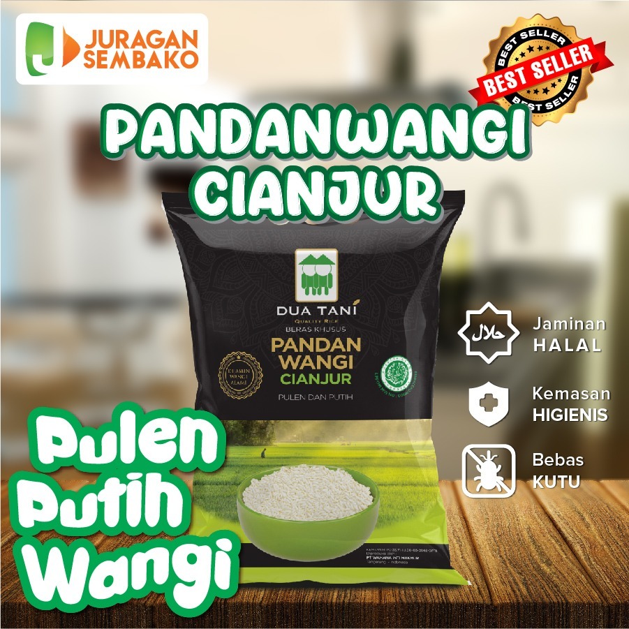 

Beras Dua Tani Pandan wangi cianjur 5Kg