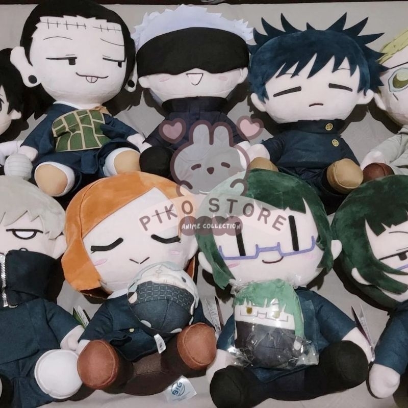 Big Taito Plush / Yurugao Jujutsu Kaisen JJK Gojo Geto Megumi Inumaki Nobara Maki