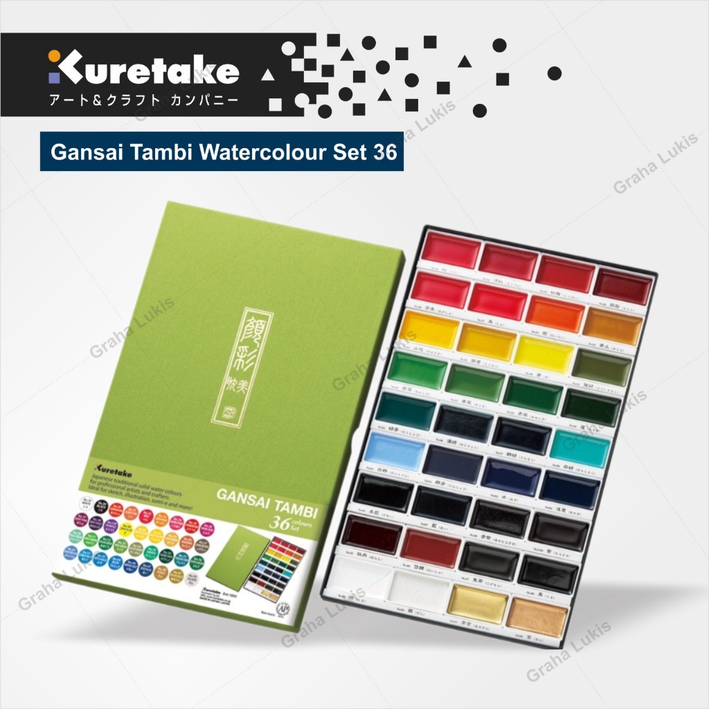 

Kuretake Gansai Tambi 36 warna