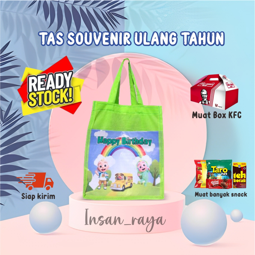 

TAS ULTAH COCOMELON READY STOCK/TAS ULTAH MURAH/TAS ULTAH ANAK/TAS ULTAH SIAP KIRIM