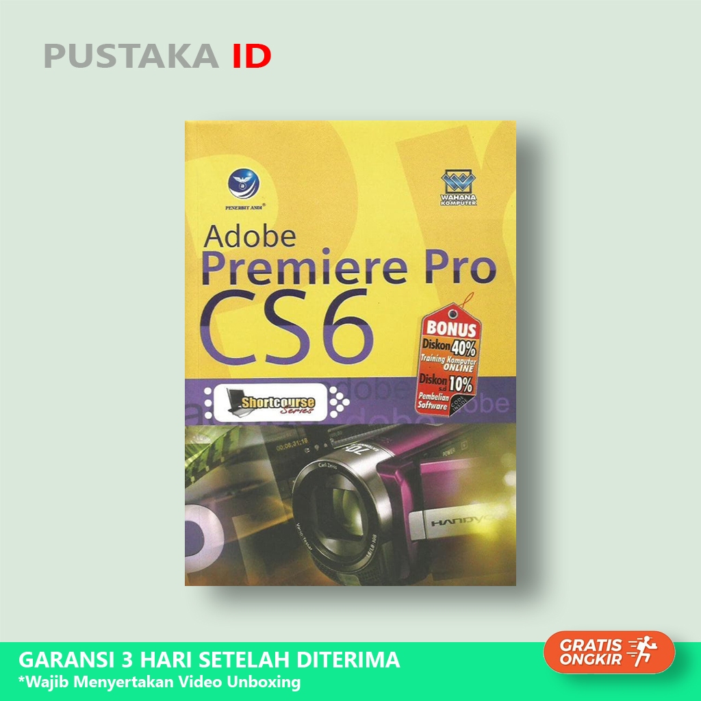 Buku Shortcourse Series Adobe Premiere Pro CS6 - Original