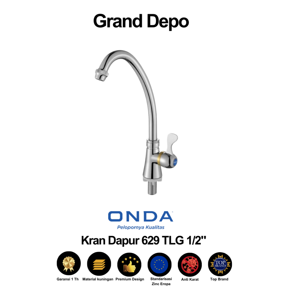 Onda Kran Dapur V 629 TLG Tanam / Kran Dapur Onda / Kran Air Onda