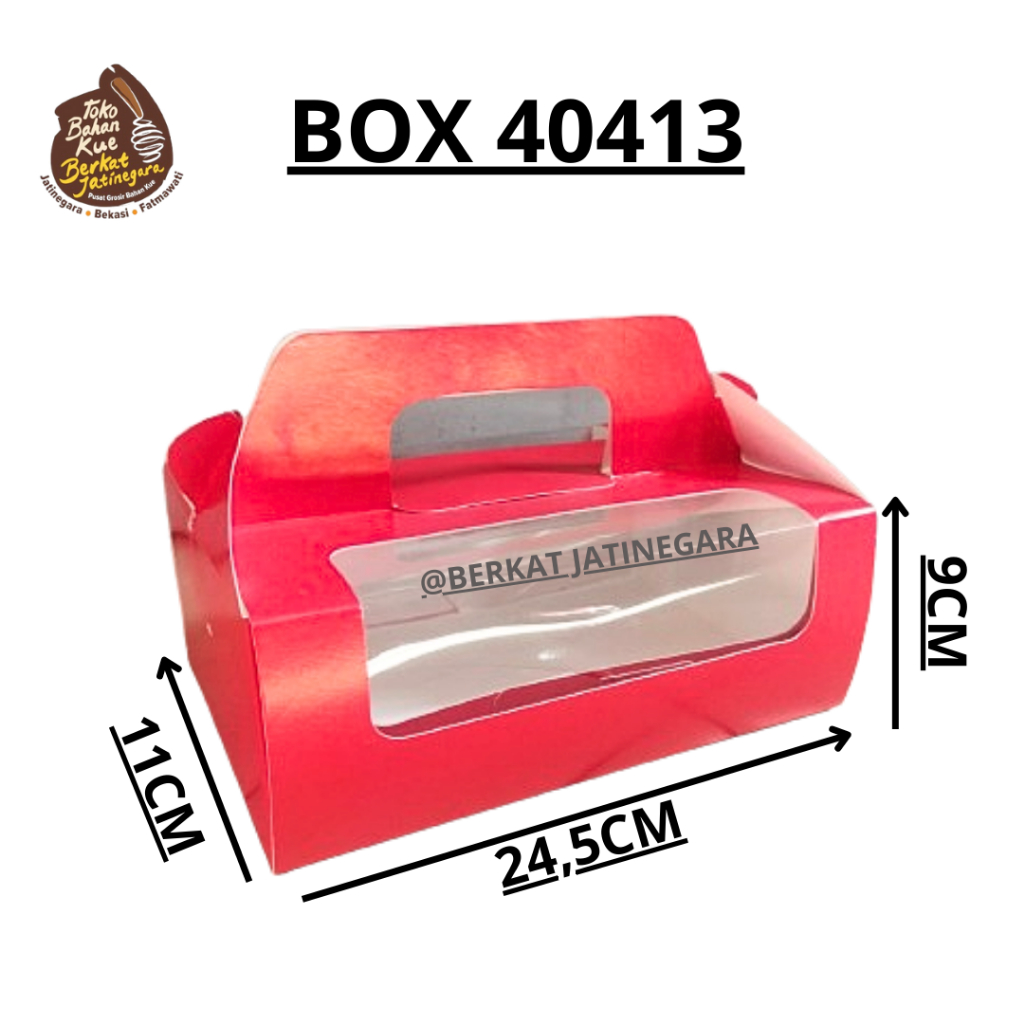 

BOX 40413 / BOX MUFFIN MERAH / BOX MERAH / BOX BOLU