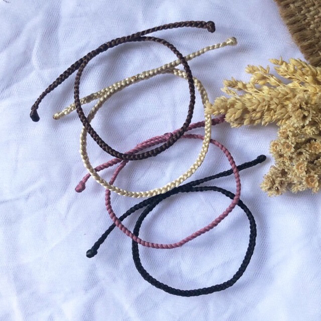 gelang serut/ gelang tali/ gelang warna/ gelang simpel / gelang jumbo