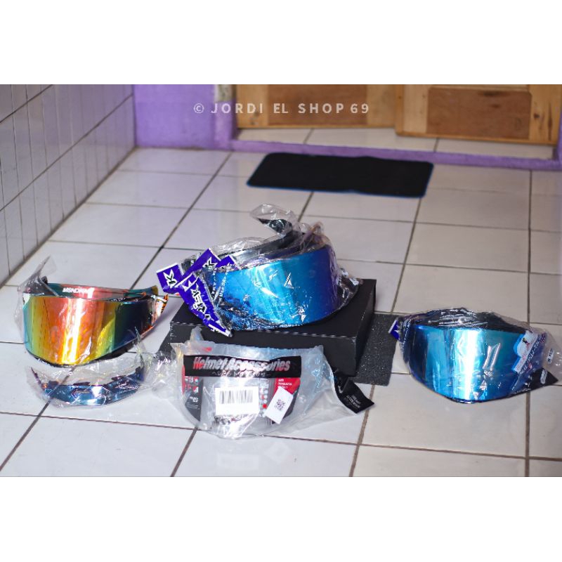 visor iridium ttc tt course new | blue purple rainbow gold