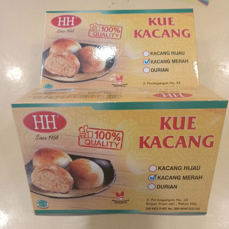 

Kue Kacang HH/ Tausapia/ Bakpia isi 10pcs