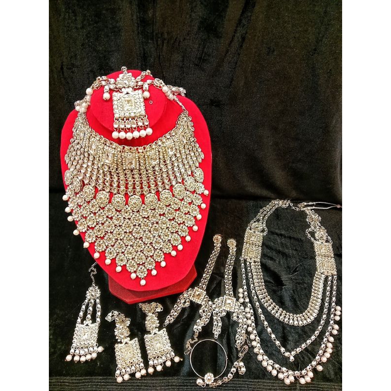 dulhanset/perhiasan wedding india silver