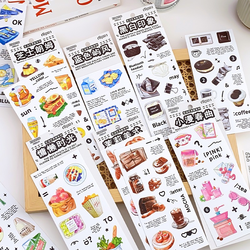 

Sticker Kertas / Zaomo Stickers Life Art 2 Lembar