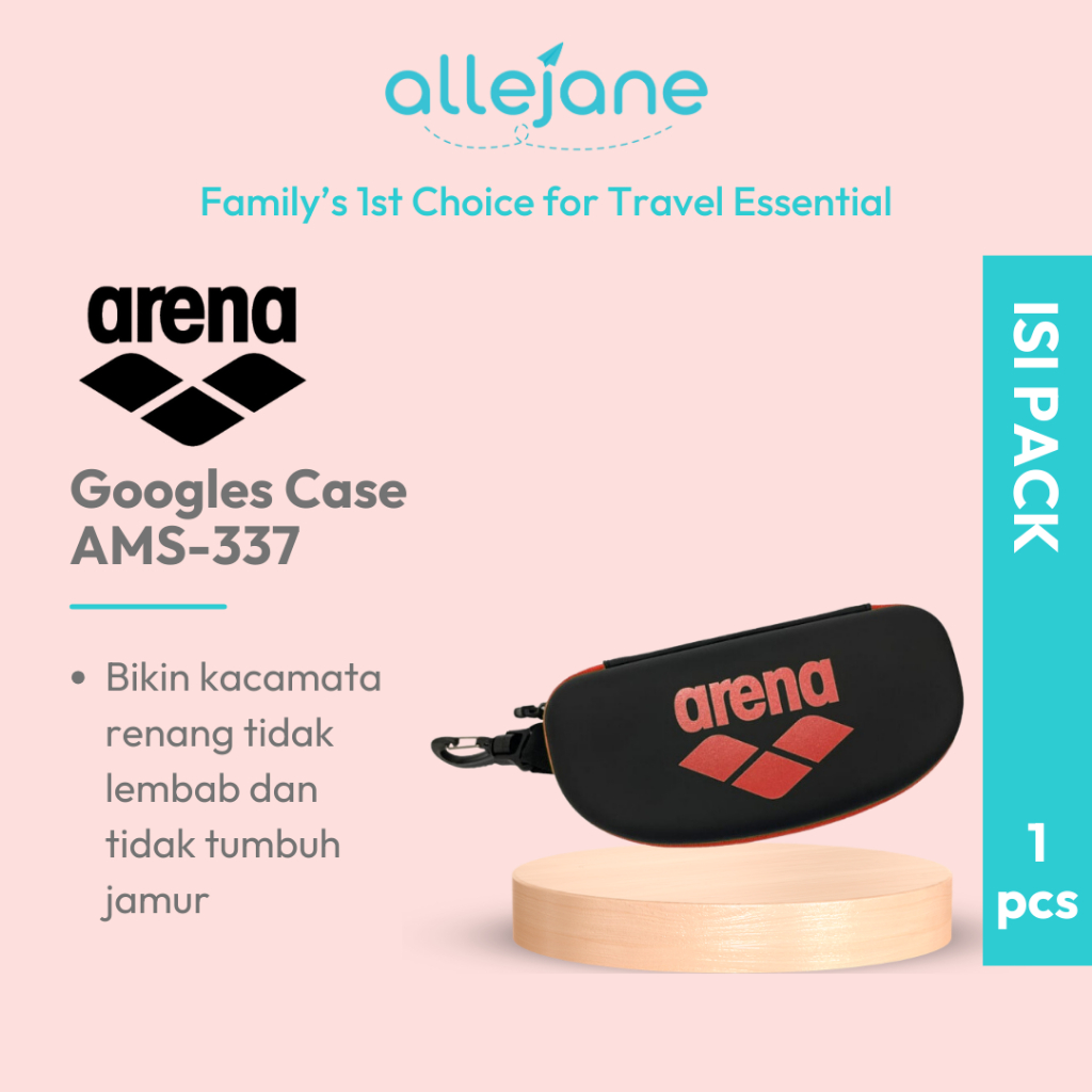 Arena Swim Goggles Case Kotak Kacamata Renang AMS-3337