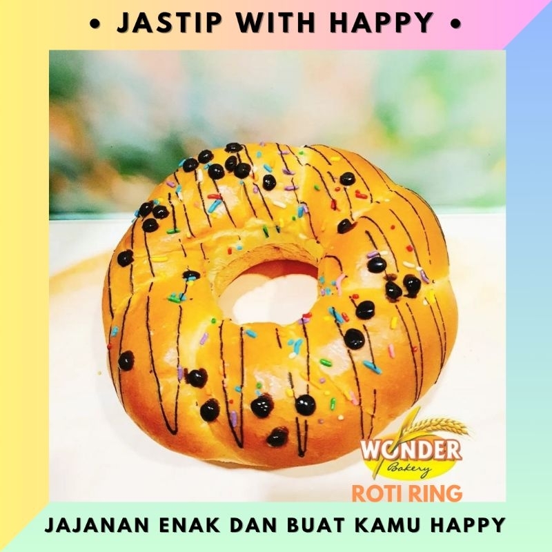 

Roti Wonder Ring Besar Aneka Isian (Oleh Oleh Khas Salatiga)Daging / Cokelat / Keju / Pisang / Kismis