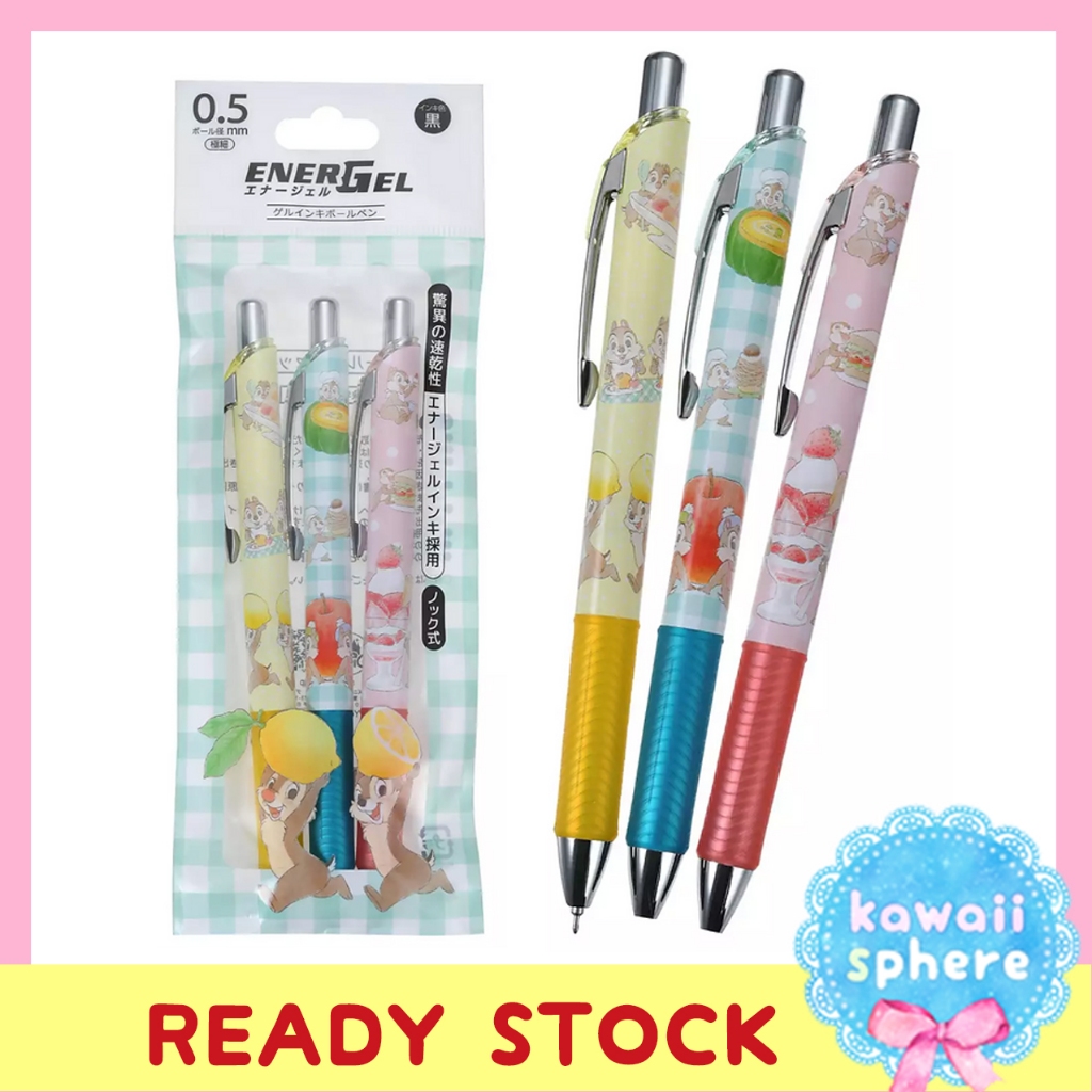 

Pentel Energel Chip & Dale Set 3 pcs 0.5 Black | Disney Store Limited