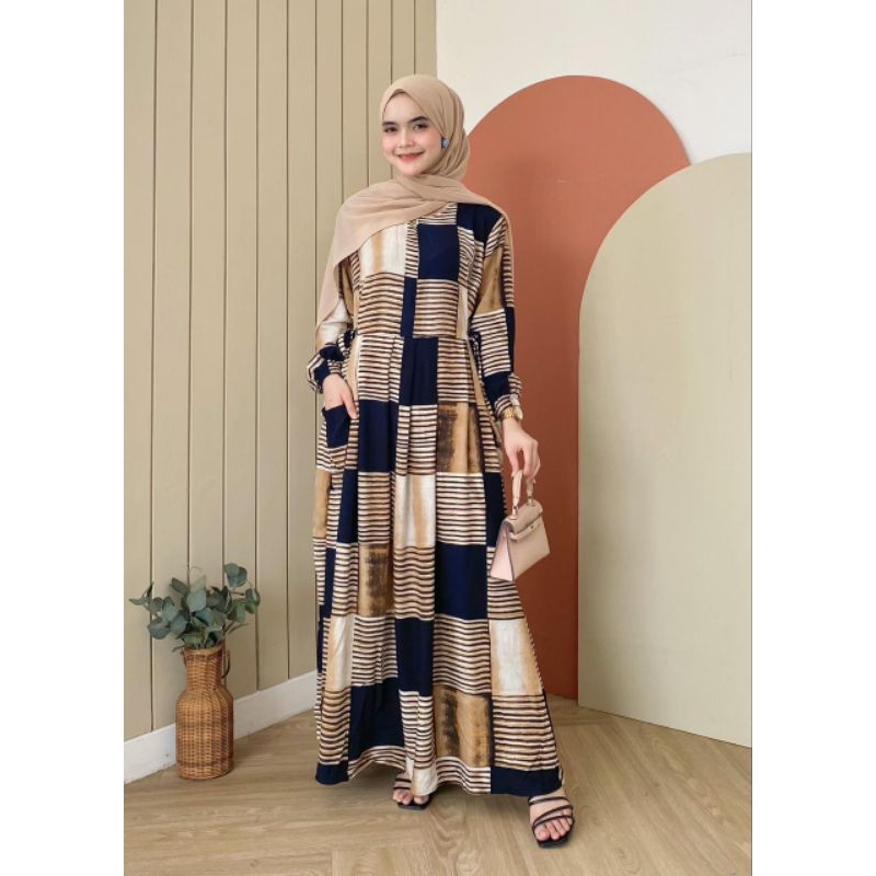 Baju Gamis Dress Milea busui kekinian by hd id original terbaru