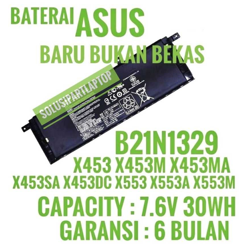 Baterai Laptop ASUS X453, X453M, X453MA, X453SA, X453DC, X553