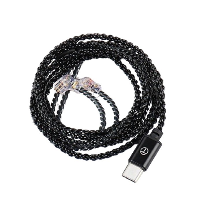 TRN A6 4 Core 16 Strands Type C Upgrade Cable For Earphone With Mic
