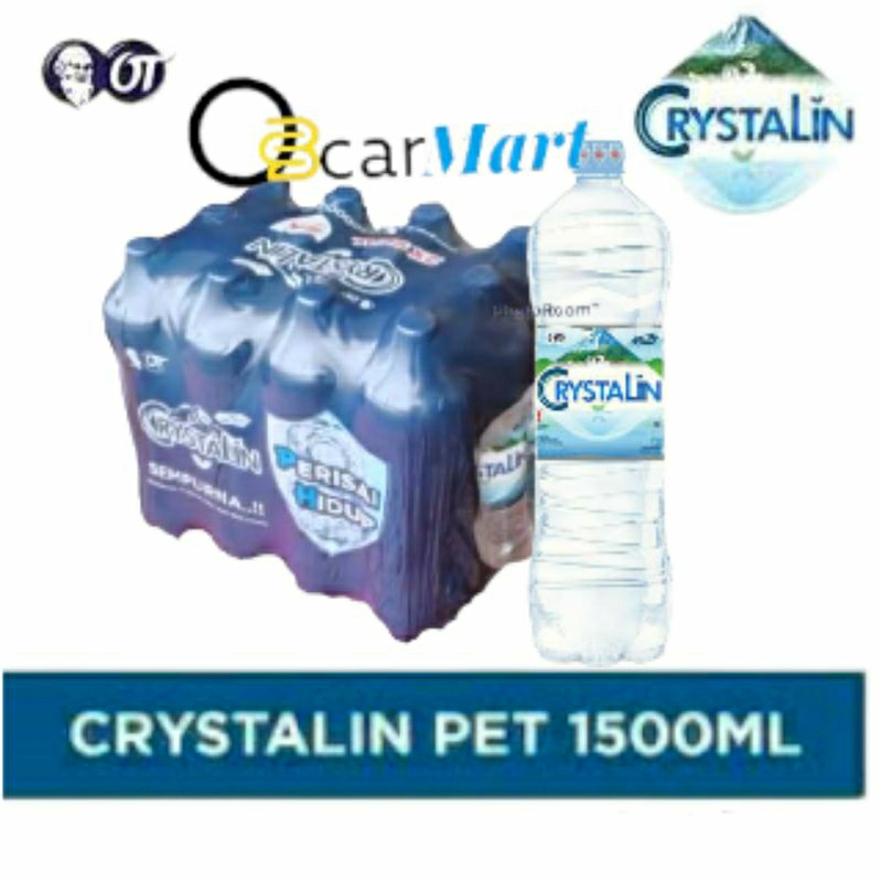 

Air Mineral Crystalin Botol Besar 1500mL Crystalline 1 Dus