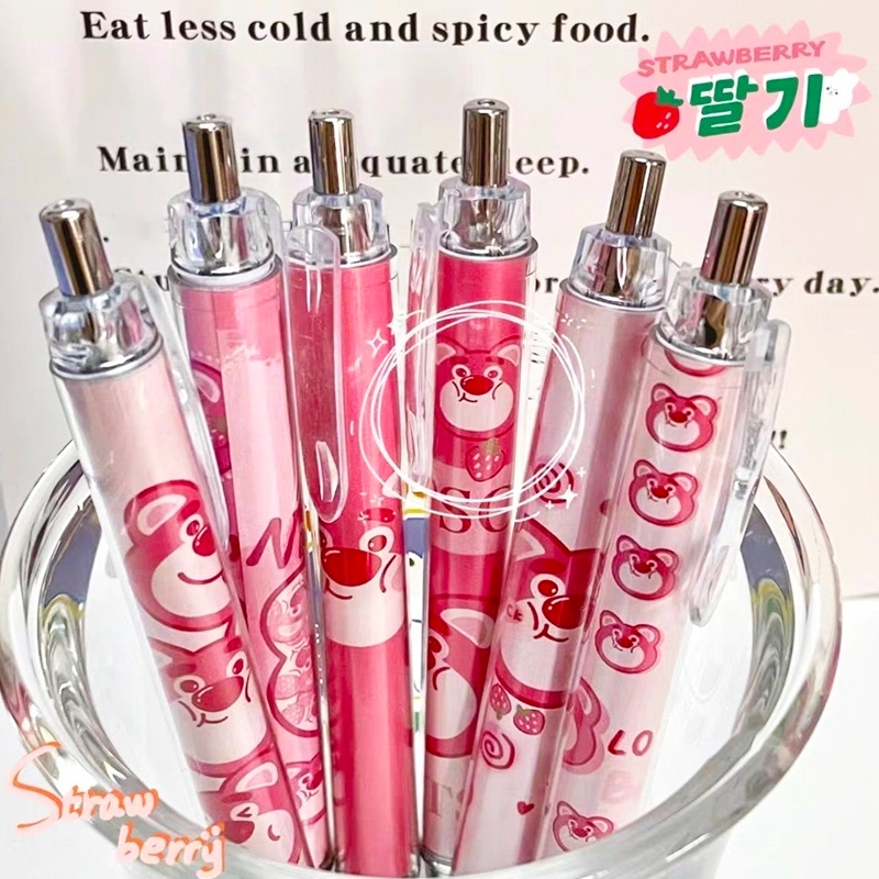 

COD✨ 1Pcs 0.5mm Sanrio Pena Dorong Anjing Lucu Hitam pen lotso Pena Gel -Eghrerr-Gi