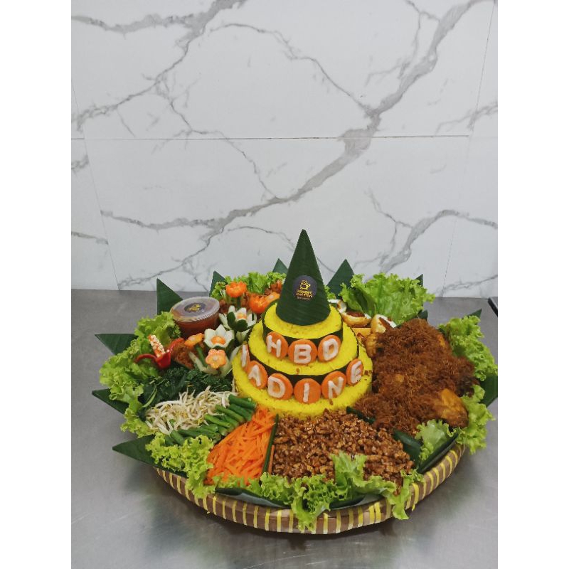 Tumpeng Nasi Kuning tampah mulai dari 5 porsi