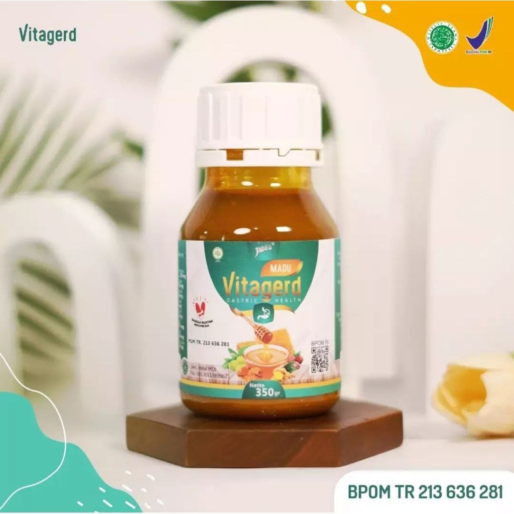 Madu VITAGERD Obat Herbal GERD Asam Lambung Kronis Herbal Vertigo Alami Terbukti Secara Ampuh