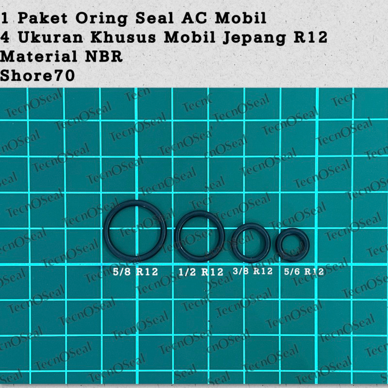 Oring Sil Seal AC Mobil Material NBR70 import 4 ukuran mobil jepang