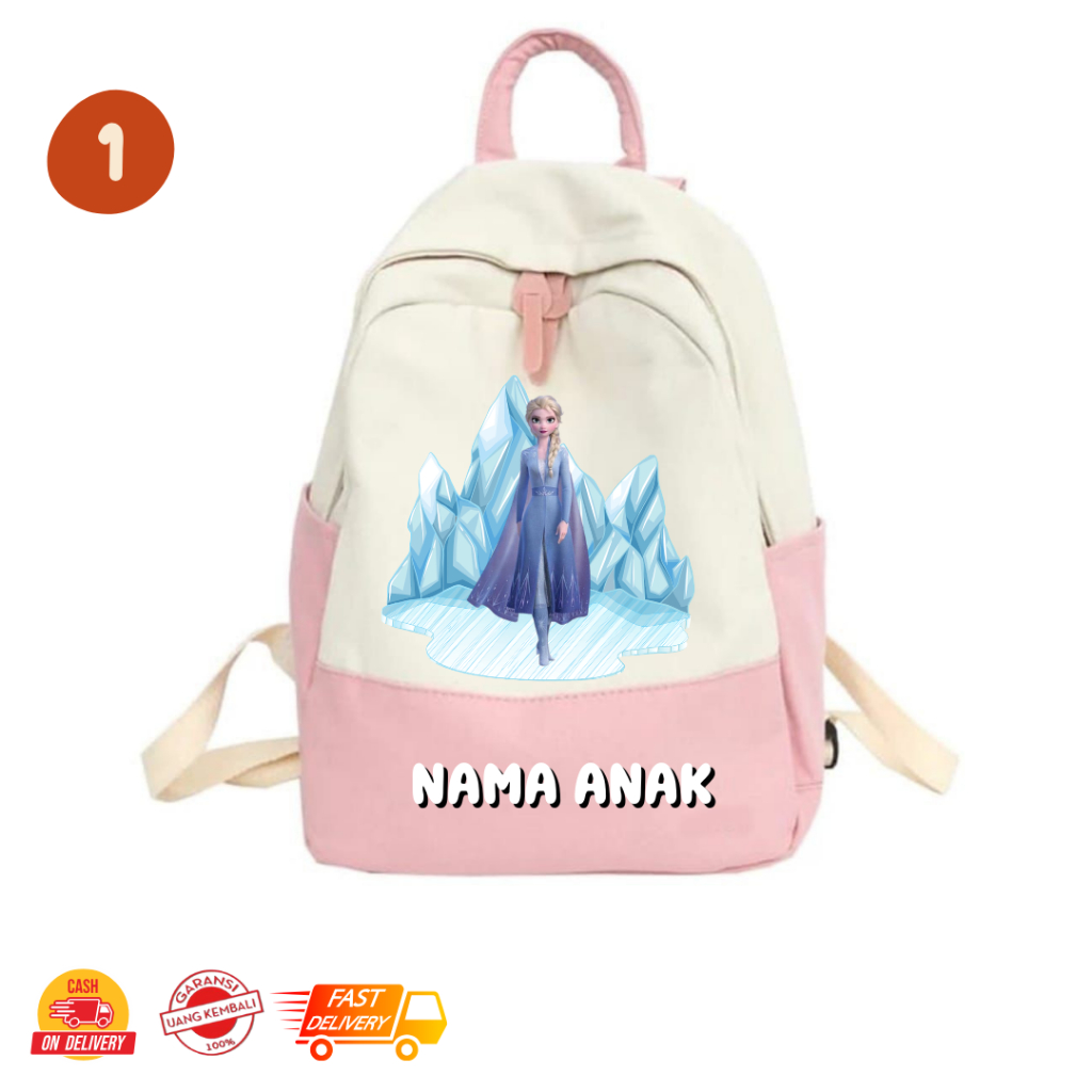 MamacaBagz / Princess - Tas Ngaji Anak - Tas Anak Muslim - Tas Ransel Custom Anak - Tas Ransel Anak 