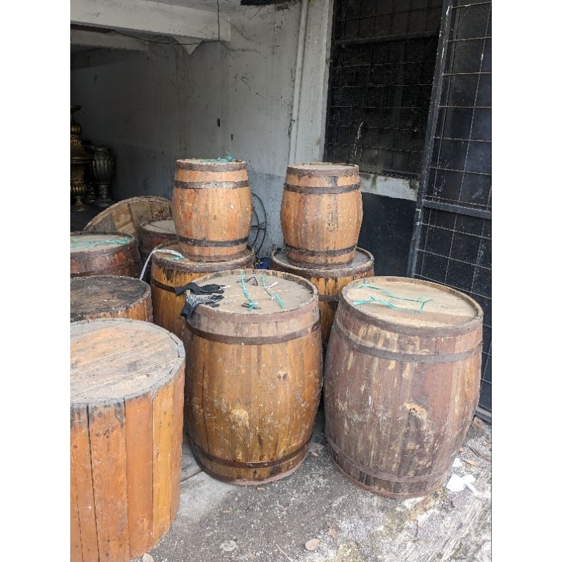 Gentong Barrel Kayu Pinus