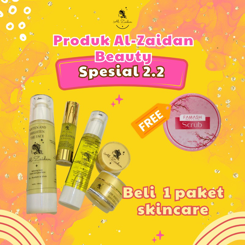 1 PAKET SKINCARE AL-ZAIDAN FREE SCRUB