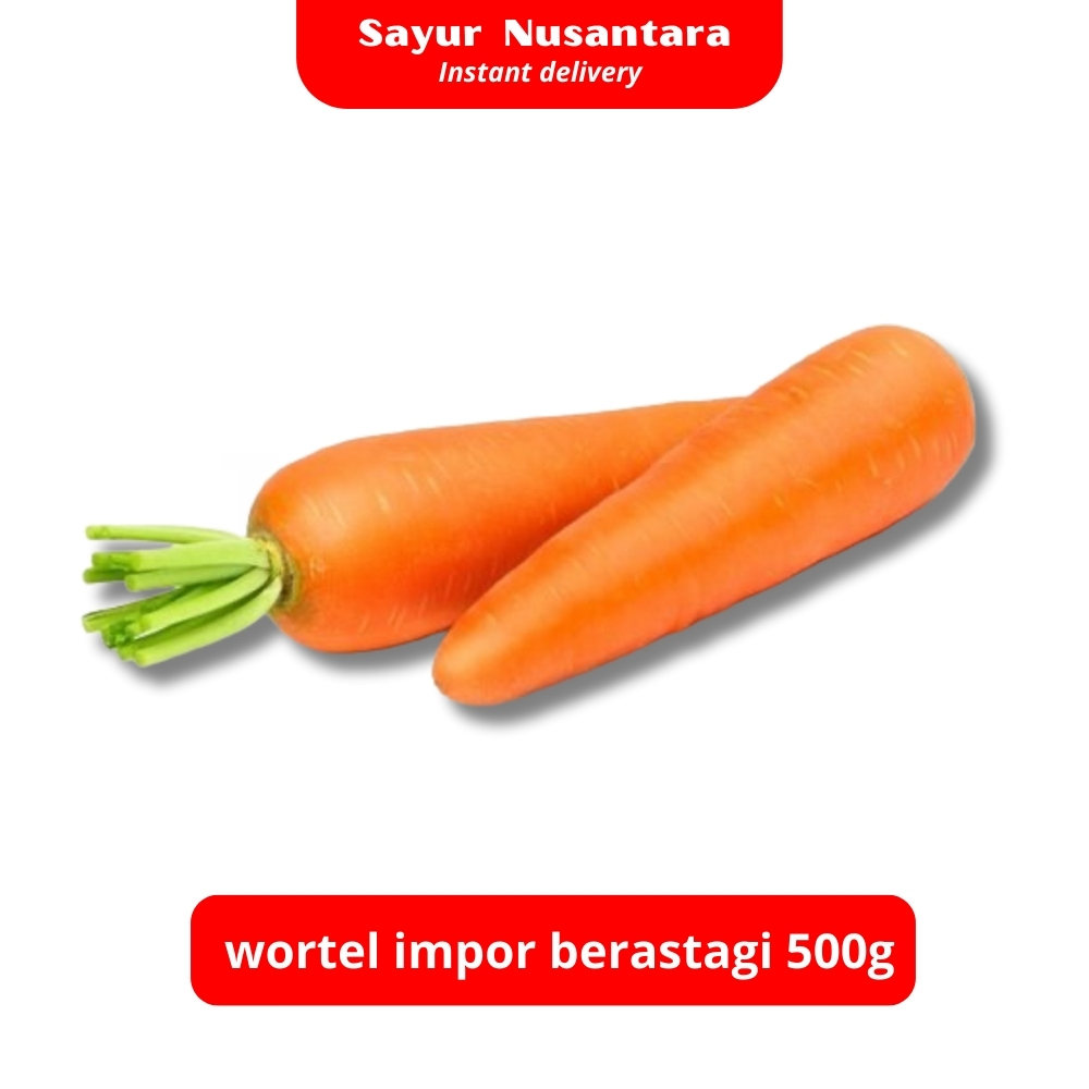 

Wortel Impor Berastagi 500gr - Sayur Nusantara KIRIM INSTANT