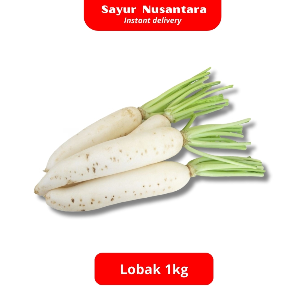 

Lobak 1kg - Sayur Nusantara KIRIM INSTANT