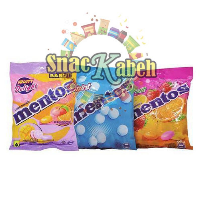 

Permen Mentos Mint Buah Fruity Delight zak