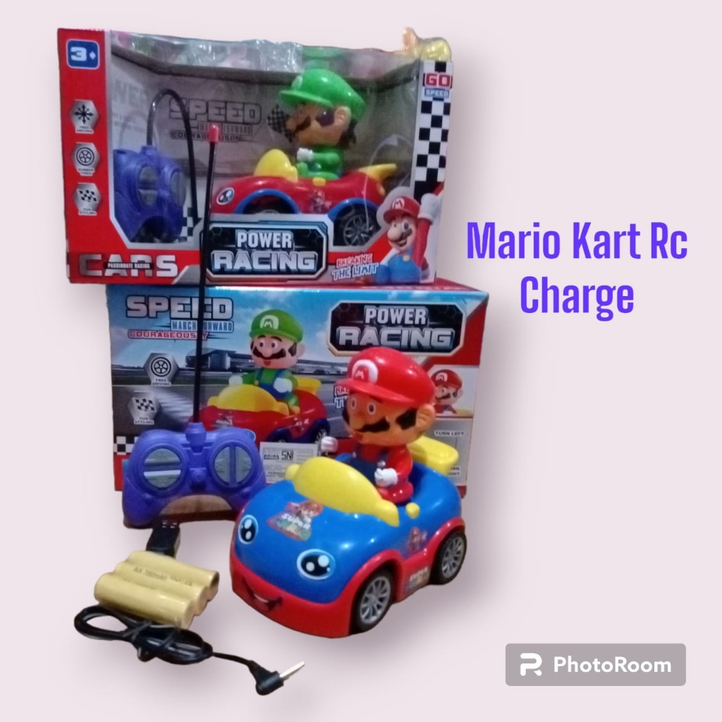 Mario kart rc/mainan anak/mobil rc
