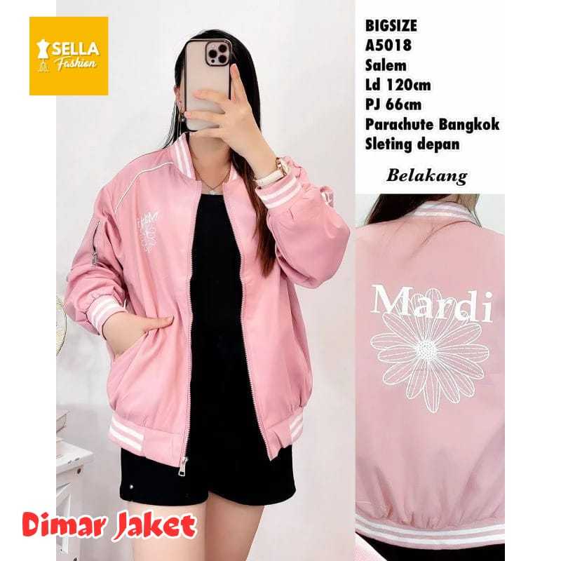 Dimar Jaket Sella Outer Wanita Bigsize Ld 120 Jumbo XXXL Motif Mardi Bunga Terbaru Kekinian