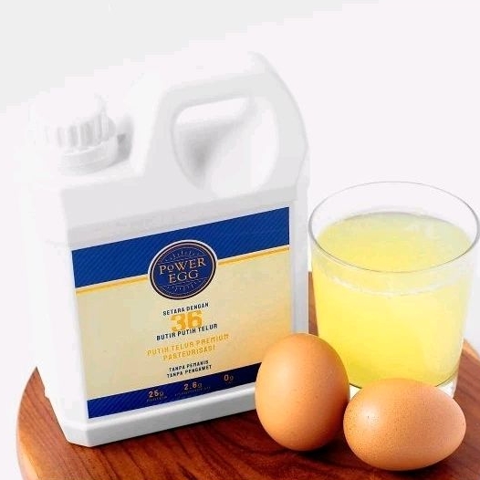POWER EGG Putih Telur Pasteurisasi, Pasteurized White Eggs, Pasteurized Liquid Egg Whites