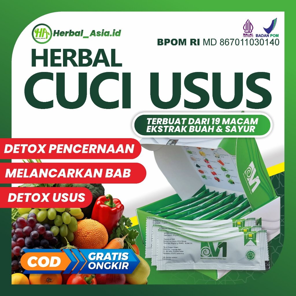 Natural Bio V1 Nasa  / Detox Tubuh / Detox Pencernaan / Detox Usus Kotor